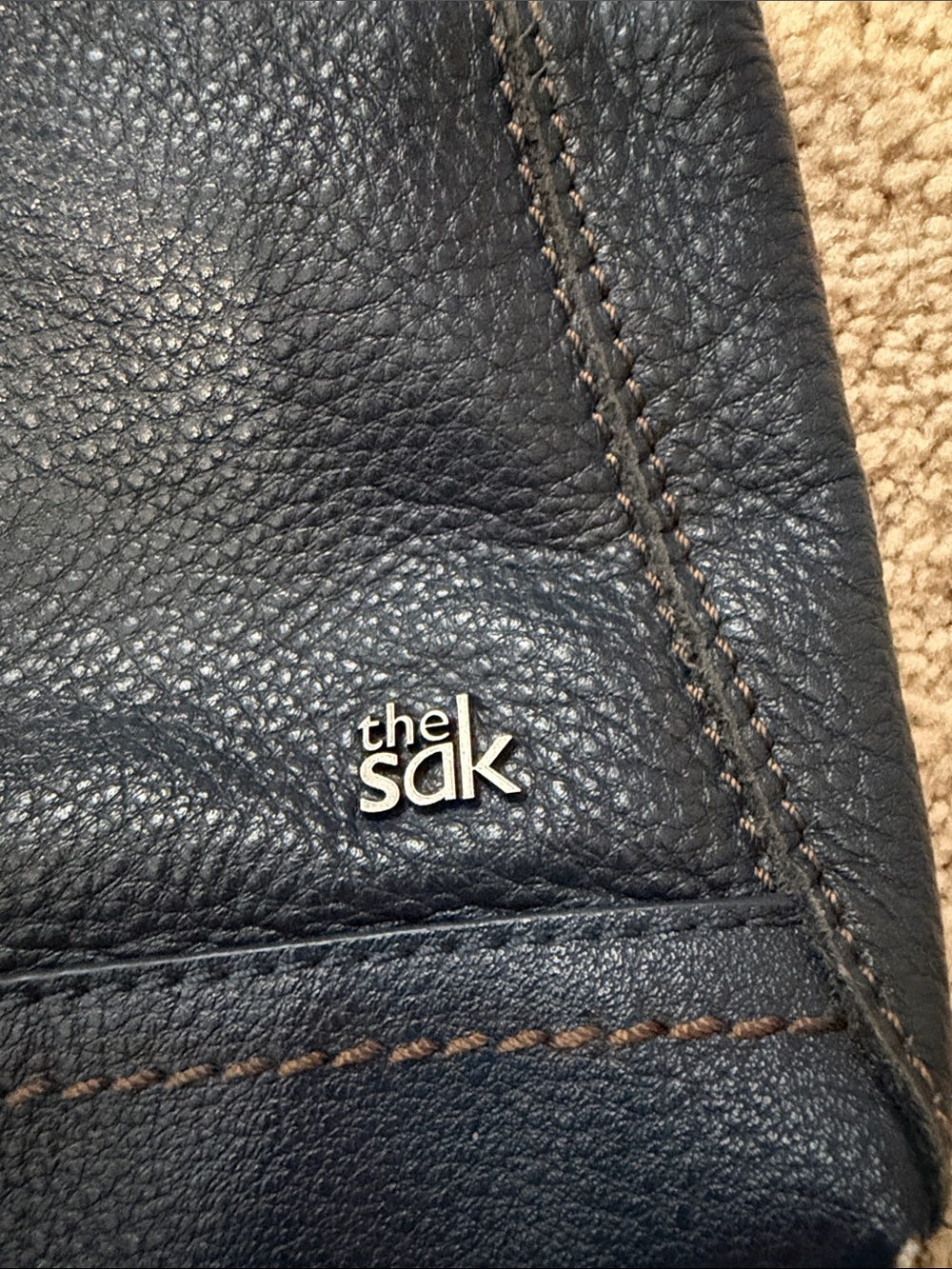 The Sak Blue Pebbled Crossbody Bag - Picture 2 of 6